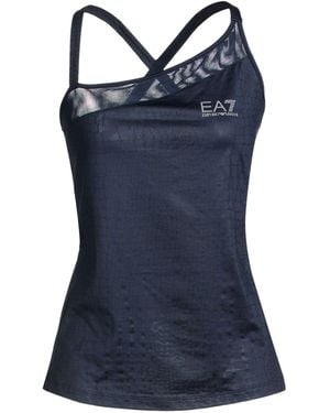 EA7 Midnight Top Recycled Polyester, Elastane - Blue