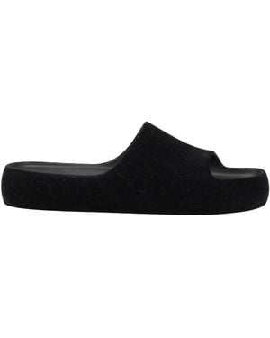 Dolce & Gabbana Sandals Textile Fibers, Leather - Black