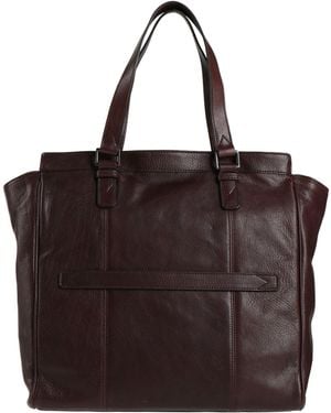 The Bridge Dark Handbag Leather - Brown