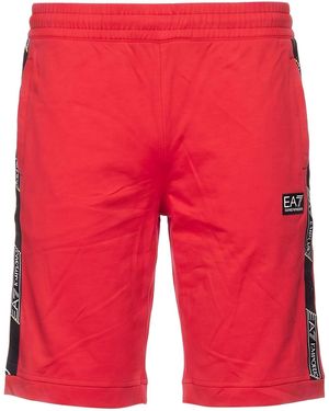 EA7 Shorts & Bermuda Shorts Cotton - Red