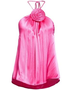 Please Fuchsia Top Viscose - Pink