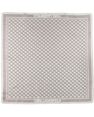 KARL LAGERFELD Scarf Silk - Grey