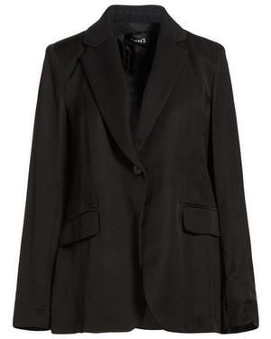 Marella Blazer Viscose, Linen - Black