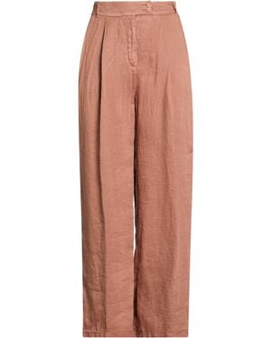 120% Lino Trousers Linen - Brown