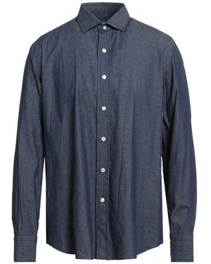 Salvatore Piccolo Denim Shirt Cotton - Blue