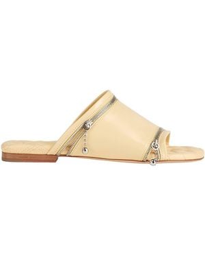 Burberry Sandals Leather - Natural