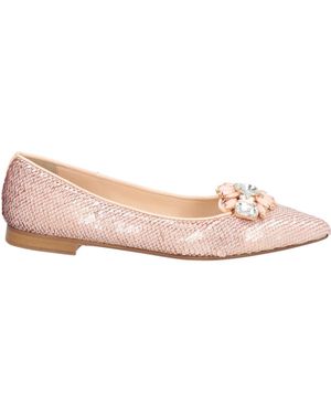 PROSPERINE® Ballet Flats Textile Fibers, Leather - Pink