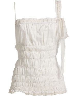 Ermanno Scervino Top Cotton - White