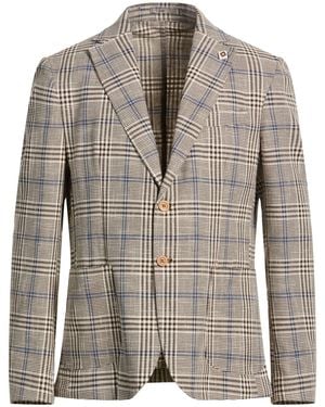 Exibit Azure Blazer Cotton, Polyester - Grey