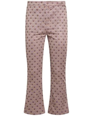 Liu Jo Mustard Pants Polyester, Polyamide, Viscose, Elastane, Metallic Polyester - Yellow