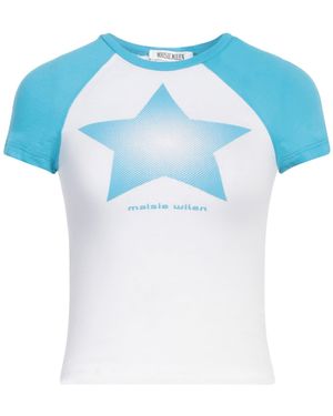 Maisie Wilen Camiseta - Azul