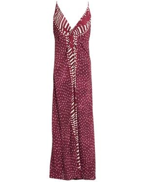 Antonelli Maxi Dress Viscose, Silk - Purple