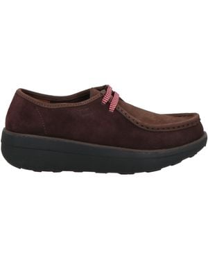 Fitflop Dark Lace-Up Shoes Leather - Brown