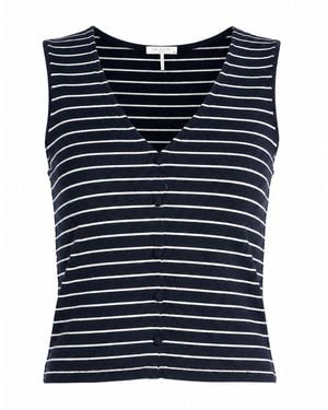 Rag & Bone Top Rayon, Polyester, Elastane - Blue