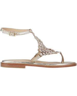 Fiorina Thong Sandal Leather, Rubber - Natural