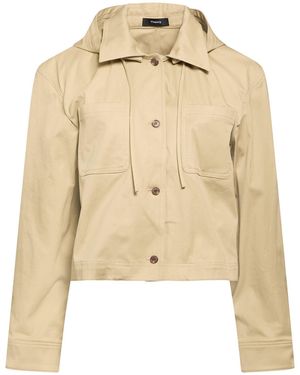 Theory Jacket Cotton, Elastane - Natural