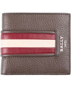 Bally Taupe Wallet Leather - Gray