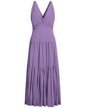 Manila Grace Maxi Dress Polyester, Cotton - Purple