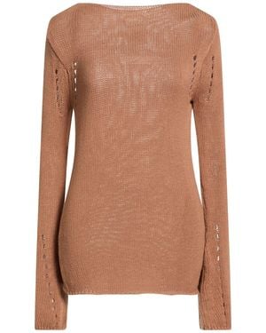 Semicouture Camel Sweater Cotton, Polyester - Brown