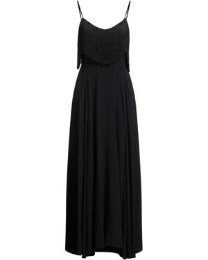 SIMONA CORSELLINI Maxi Dress Acetate, Silk - Black