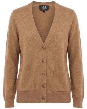 A.P.C. Strickjacke - Braun