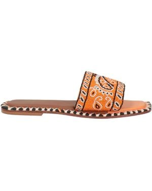 De Siena Sandals Textile Fibers - Orange
