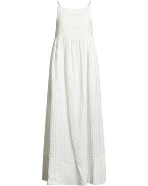 Massimo Alba Sky Maxi Dress Cotton, Viscose - White