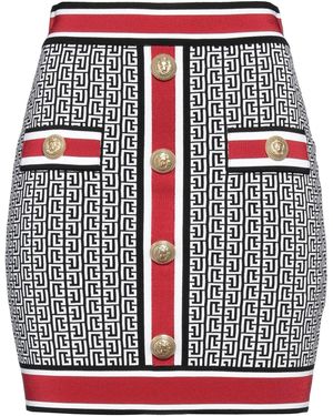 Balmain Mini Skirt - Red