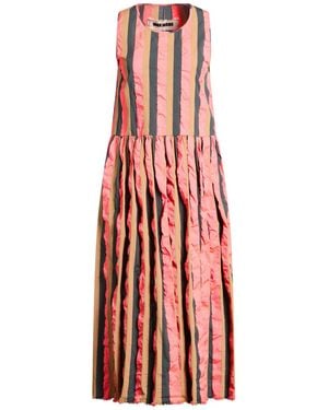 Uma Wang Fuchsia Midi Dress Cotton, Polyester, Polyamide - Red