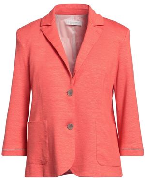 Le Tricot Perugia Blazer Linen, Elastane - Pink
