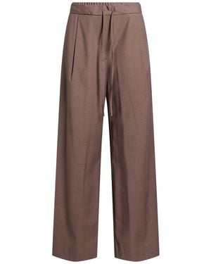 Soallure Pants Polyester, Viscose, Virgin Wool, Elastane - Brown