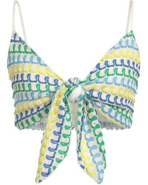 Haveone Top Polyester, Elastic Fibers - Blue