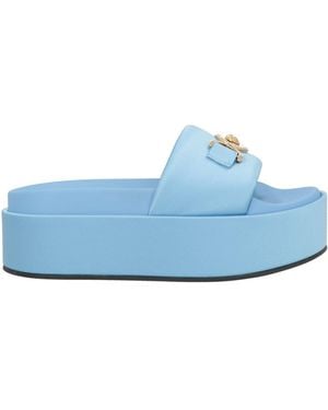 Versace Sky Sandals Textile Fibres - Blue