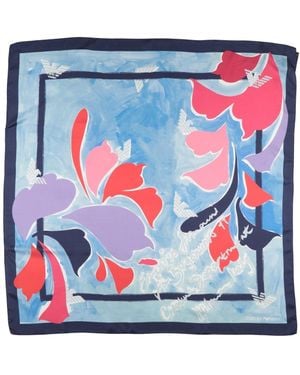 Emporio Armani Scarf Silk - Blue