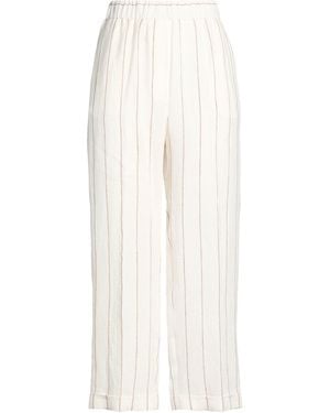 Peserico Trousers Linen - White