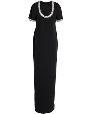 Amen Maxi Dress Polyester - Black