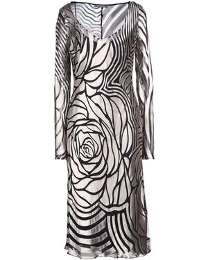 Alberta Ferretti Midi Dress - White