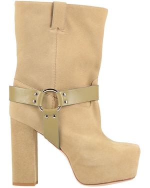 R13 Light Ankle Boots Leather - Natural