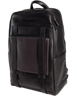 Piquadro Backpack Cow Leather - Black