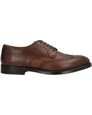 Doucal's Orvieto Dark Lace-Up Shoes Leather - Brown