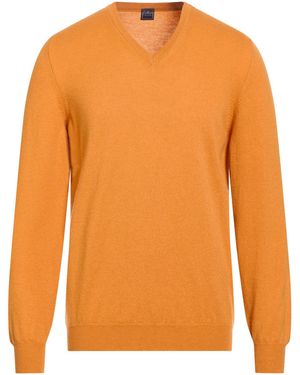 Fedeli Sweater Cashmere - Orange