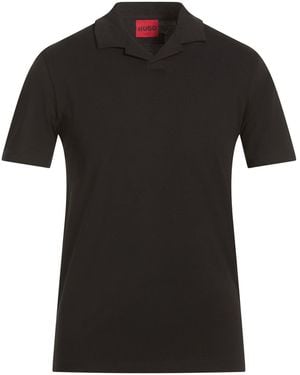 HUGO Polo Shirt Cotton, Elastane - Black