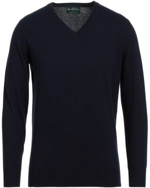Alan Paine Midnight Sweater Geelong Wool - Blue