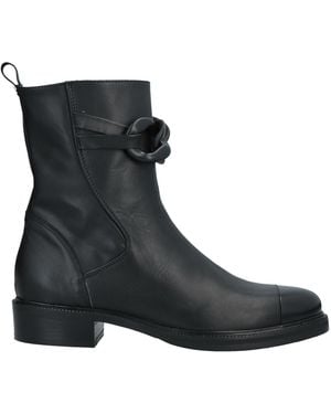 CURIOSITÉ Ankle Boots Soft Leather - Black