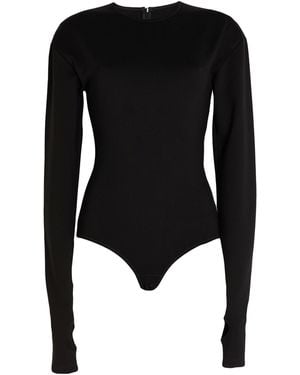 MM6 by Maison Margiela Bodysuit Viscose, Polyamide, Elastane - Black