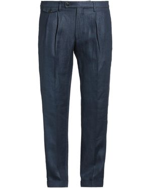 Michael Coal Pants Linen - Blue