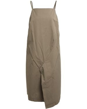 ALESSIA SANTI Military Midi Dress Cotton, Polyamide, Elastane - Natural