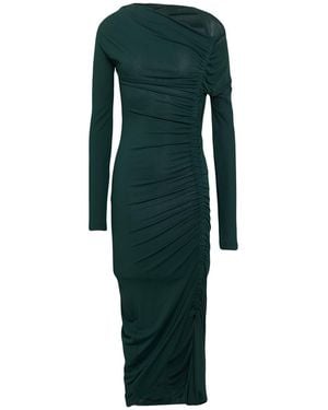 Ferragamo Maxi Dress Viscose, Polyamide, Elastane - Green