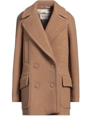 Dries Van Noten Camel Coat Wool - Brown