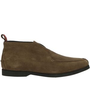 Kiton Military Ankle Boots Calfskin - Brown